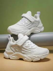 極簡風格魔術貼帶針織運動鞋