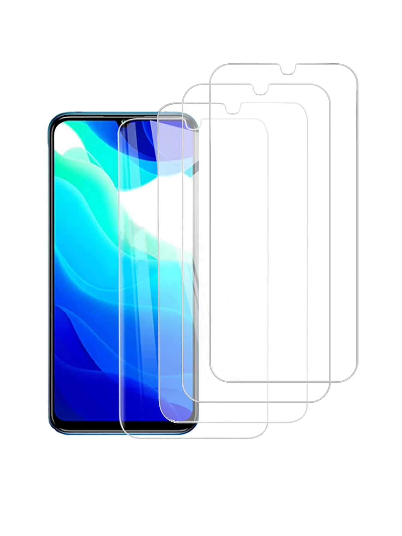 4 片钢化屏幕保护膜适用于 iPhone 16/16 Plus/16 Pro/16 Pro Max/15/15Pro/15 Plus/15 Pro Max - 無色 - 查看 1