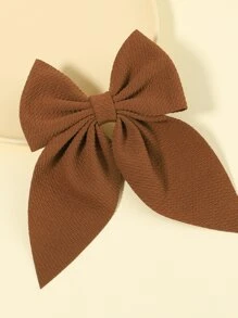 bilicaca Toddler Girls Bow Decor Hair Clip - Coffee Brown - View 2