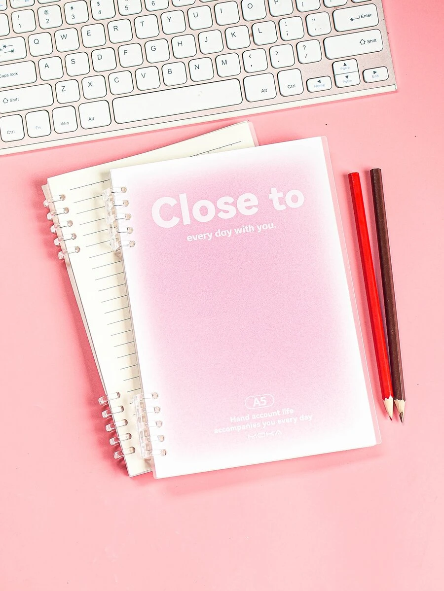 MOKA 1pc A5 Spiral Notebook - Multicolor - View 1