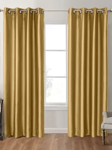 1 片纯色遮光隔热窗帘