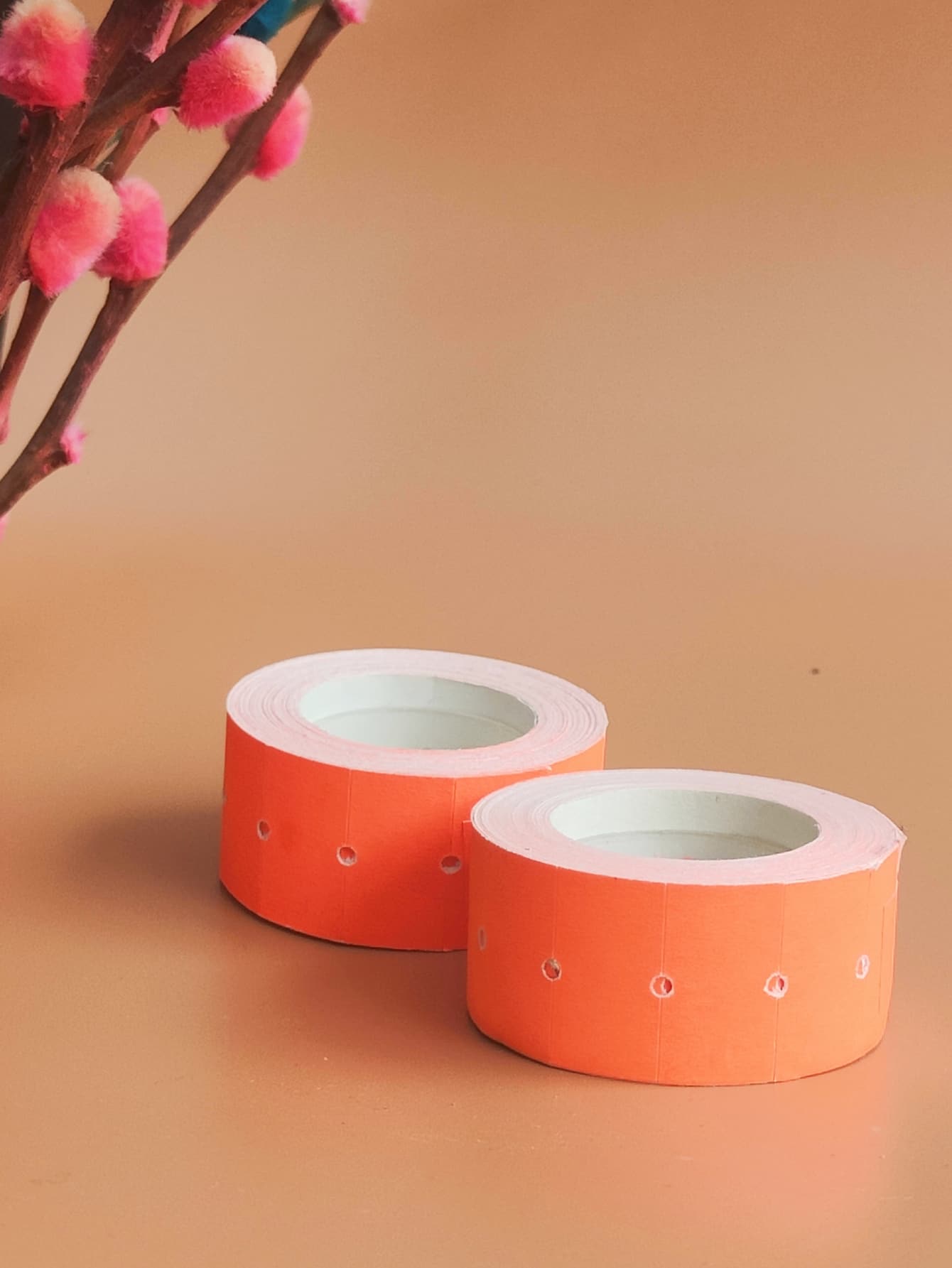 1roll Writable Sticker - Orange - View 1