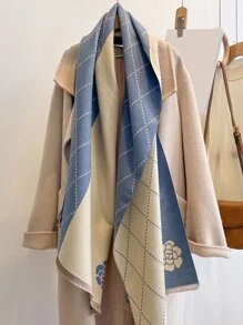 Khăn choàng họa tiết hoa - Nhiều màu - Xem 4