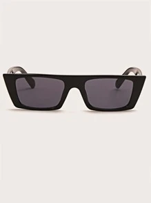 Hombres Gafas de sol de marco cuadrado - Negro - Ver 4