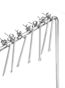 10入組矩形DIY耳環配件