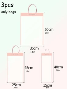 3 piezas bolsa de plástico para envolver flores, bolsa de embalaje de ramo transparente para el Día de San Valentín para fiestas - Multicolor - Ver 6