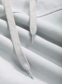 DAZY Hoodie mit Drop Shoulder Tunnelzug - Hellgrau - Übersicht 7