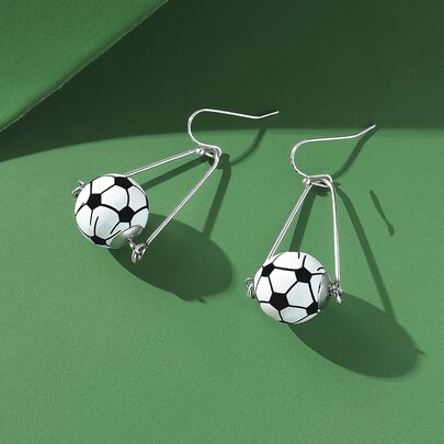 Soccer Drop Earrings