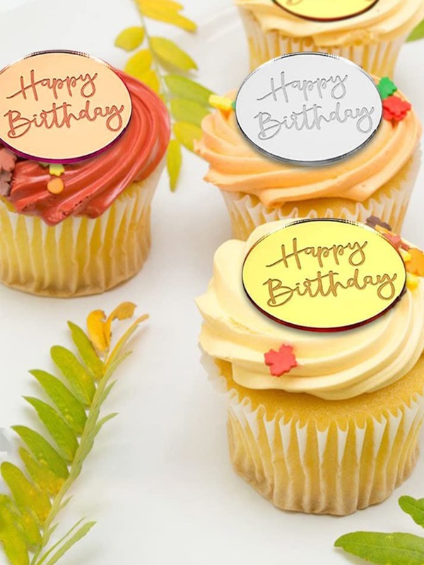 21pcs Slogan Graphic Birthday Cake Decoration SHEIN USA