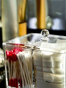 1入組透明書桌收納盒帶套 - 無色 - 查看 3