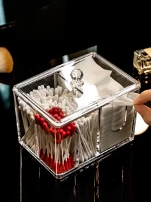 1入組透明書桌收納盒帶套 - 無色 - 查看 4