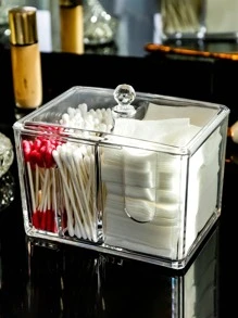 1入組透明書桌收納盒帶套 - 無色 - 查看 5