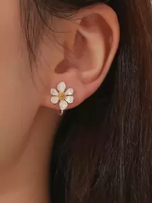 Bông tai trang trí hoa - Nhiều màu - Xem 1