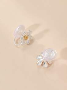 Bông tai trang trí hoa - Nhiều màu - Xem 2