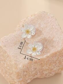 Bông tai trang trí hoa - Nhiều màu - Xem 4