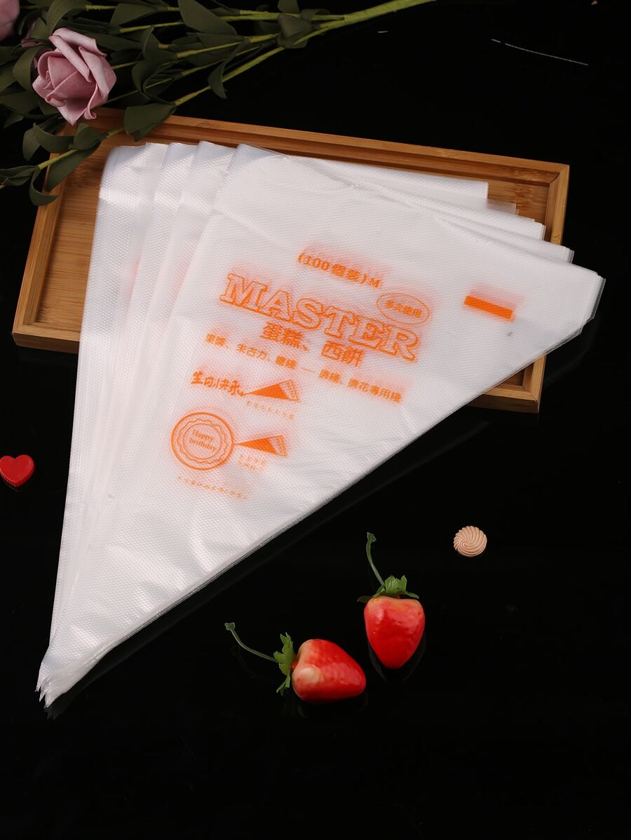 50 piezas Bolsa de pastel transparente - Multicolor - Ver 1