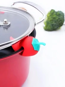 1pc Chili Design Pot Lid Spill-proof Buckle