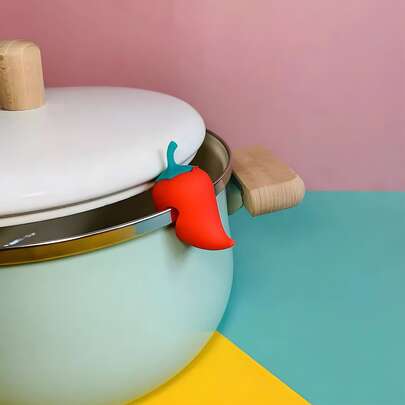 1入組辣椒設計鍋蓋防溢扣