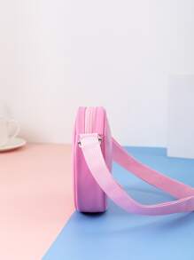 Girls Unicorn Graphic Circle Bag - Pink - View 3