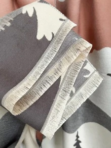 1 Miếng Quý cô Cashmere Dệt hoa Cây thông noel & Tuần lộc Mô hình Khăn choàng Cho mùa đông , Thích hợp Đối với Mặc hàng ngày Và Máy lạnh Thanh lịch - Nhiều màu - Xem 5