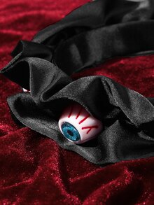 ROMWE Goth Eye Decor Headband - Black - View 6