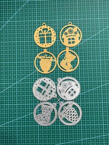 1 pieza Caja de regalo & en forma de casa Troquel de corte - Plateado - Ver 2