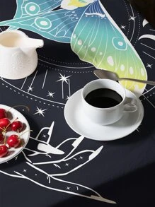 Butterfly Print Tablecloth - Multicolor - View 2