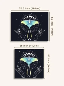 Butterfly Print Tablecloth - Multicolor - View 3