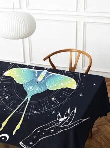 Butterfly Print Tablecloth - Multicolor - View 4