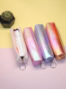 1 件全息随机颜色铅笔盒、铅笔袋、书包