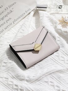 Metal Detail Card Holder - Apricot - View 1