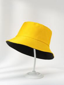 Mũ Bucket có thể đảo ngược thời trang - Màu vàng - Xem 1