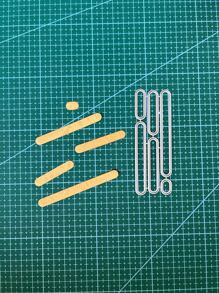 1pc Geometric Shaped Cutting Die - Silver - View 2