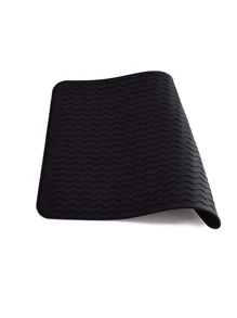 1PC Chắc Chắn Phơi Thảm, Đơn Giản Silicone Màu Đen Món Ăn Điện Thảm Cho Nhà Bếp - màu đen - Xem 3