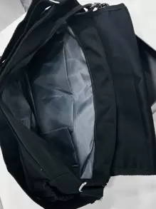 Bolso bandolera multifuncional para estudiantes de secundaria y universitarios de primer año, bolso casual con parche con letra y decoración de panda de dibujos animados, bolso de mensajero, bolso escolar para viajes, universidad, actividades al aire libre, transporte, bolso bandolera para hombre, bolso de vuelta al colegio, bolso de cilindro, bolso cruzado, bolso de gimnasio, bolso grande de capacidad, mochila, bolso casual de vacaciones, bolso de pecho, bolso lateral, bolso de cadera, regalo, bolso de mano - Negro - Ver 6