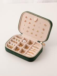 1 cutie de depozitare pentru bijuterii multi-grilă - Verde - Vizualizare 6