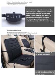 Car Heated Seat Cushion - Grey - View 5