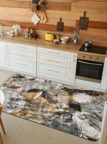 1 peça Tapete de Cozinha com Padronagem Abstrata, Decoração de Ambientes - Multicolorido - Ver 2