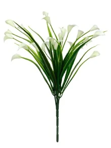 1 件人造花，马蹄莲，假花，适用于室内外办公室家居花园装饰，假植物，秋季装饰，房间，书桌，花园装饰，房间装饰用品复活节