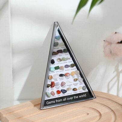 1入組石頭裝飾三角形設計裝飾工藝