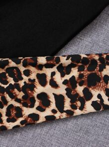 SHEIN Tween Girl Figure Graphic Drop Shoulder Sweatshirt & Leggings - Baby Pink - View 4