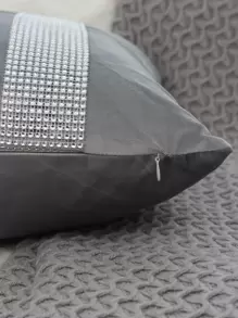 1 vỏ đệm trang trí bằng đá thạch anh không có chất độn - Màu xám đen - Xem 3