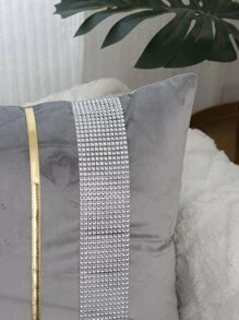 1 vỏ đệm trang trí bằng đá thạch anh không có chất độn - Màu xám đen - Xem 4