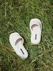 evoluSHEIN Sandalias minimalista con banda única - Blanco - Ver 5