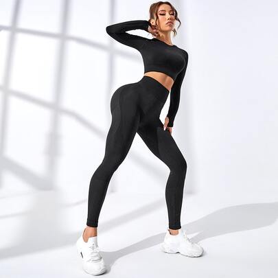Seamless Raglan Sleeve Sports Set