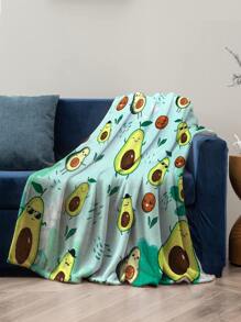1 chiếc chăn họa tiết quả bơ - Nhiều màu - Xem 3