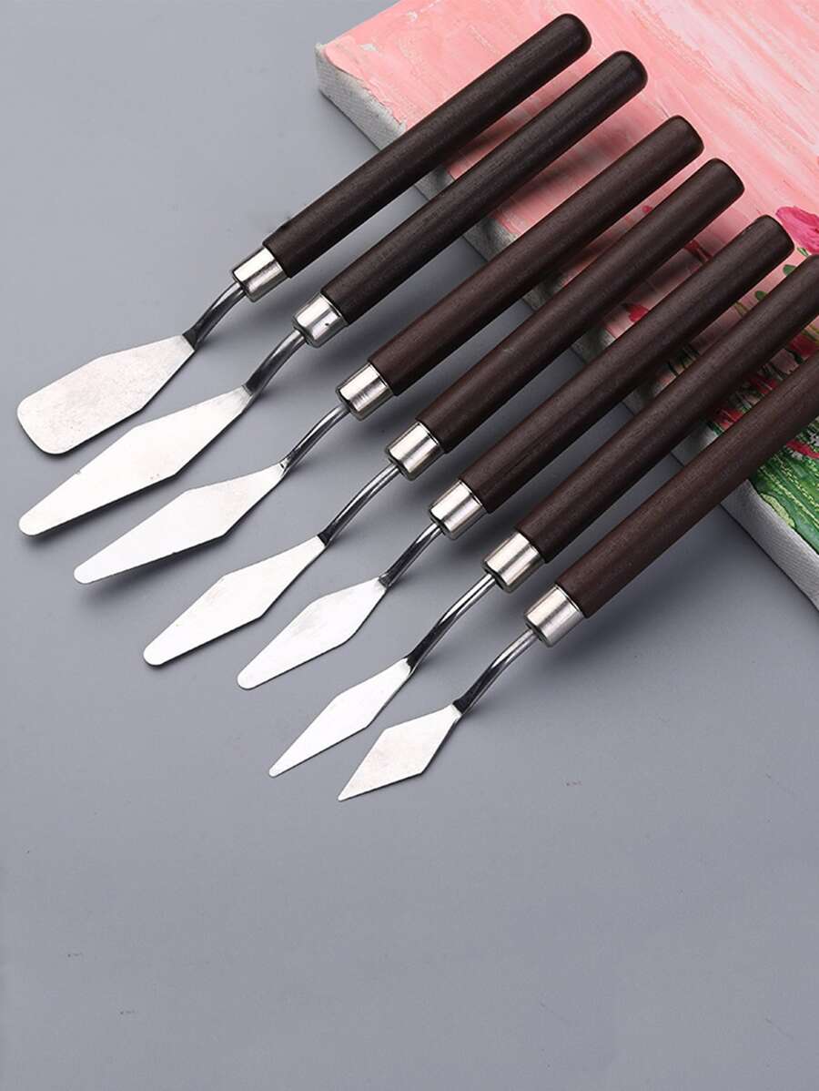 3 件套木柄随机雕刻工具 返校,返校,学校用品 - 彩色 - 查看 1