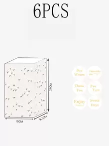 6个圣诞礼品包装袋，礼品包装袋