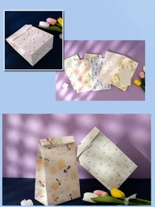 6个圣诞礼品包装袋，礼品包装袋