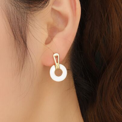 Round Decor Earrings